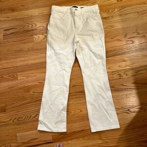 banana Republic high waist cream crop boot cut long. Size 30. NBW
